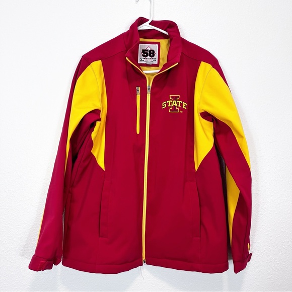 58 Sports Iowa State Cyclones Full Zip Jacket Embroidered Logo Size M